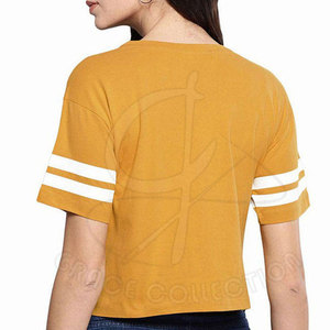 Top corto de yoga para mujer, camisetas ajustadas con diseño de hombro caído con decoración de agujeros, la mejor calidad para ropa de verano con patrón personalizado - Product Image 6