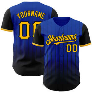 เสื้อเบสบอลของแท้ผ้าแห้งเร็วระบายอากาศได้ดีออกแบบทีมได้ตามต้องการ - Product Image 4