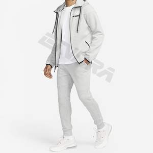 Sweat-shirt à capuche zippé intégral en polaire technique pour homme – Vêtement de sport imperméable, respirant et léger pour l'hiver – Idéal pour la gym - Product Image 5