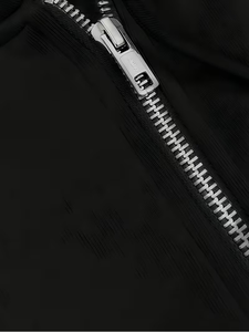 Sweat à capuche décontracté pour homme, couleur unie 3D, épaules tombantes, manches longues, poche à cordon, style preppy, coupe régulière, automne/hiver, fermeture éclair - Product Image 6