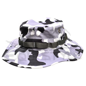 Chapeau de pêcheur imperméable tendance Taille adulte Imprimé Unisexe Séchage rapide Respirant Style jungle Chapeaux de soleil d'extérieur en gros - Product Image 4
