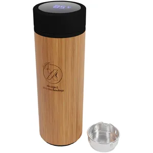 Bouteille d'eau thermique en bambou D11, gourde intelligente personnalisée avec gadgets sur mesure - Product Image 6