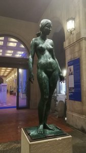Escultura de Metal de Fábrica de Esculturas <span class=keywords><strong>Famosas</strong></span>, Escultura de Bronce de Tamaño Natural de Mujer Desnuda - Product Image 4