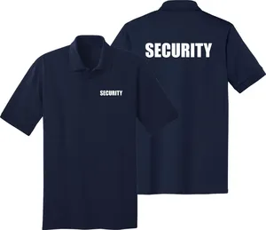 Security Safety Guard Men's Polo T-Shirt 100% Cotton Classic Fit Security Guard Polo Shirts Workwear T-Shirt