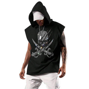 Camisetas sin mangas con capucha para hombre, chaleco deportivo de moda, ajustado, para gimnasio, culturismo, ropa urbana, entrenamiento - Product Image 5