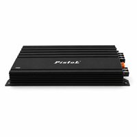 Amplificateur audio de voiture 4 canaux classe AB 65W x 4 RMS 4 Ohm pleine gamme, bridable 130W x 2, avec crossover basse fréquence, amplification des basses et télécommande de niveau