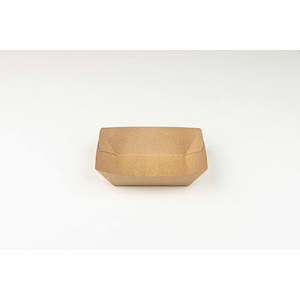 Plateau alimentaire en kraft résistant à la graisse 195x135x55mm, 4 paquets x 150 pièces, B2B - Product Image 3