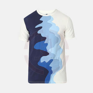 Camiseta con estampado de algodón 100% personalizado y logotipo de marca OEM para hombre, camiseta de gimnasio de gran tamaño transpirable de secado rápido con cuello redondo, camiseta sólida 3D de Pakistán - Product Image 1