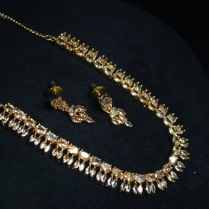 Amazing Top Traditional unique Stylish Brass <b>Necklace</b> with <b>Silver</b> AD CZ and <b>Pearl</b> for Brides Weddings Supplier of Bulk Products - Product Image 1