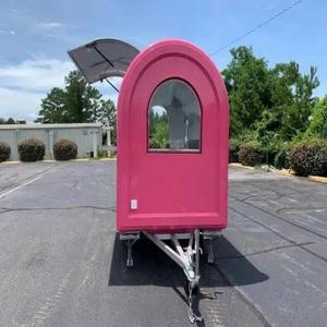 Small Standard Aluminum <b>Towable</b> Food Trailer Fast Food Truck for Hot Dogs & Ice Cream Snack Retail - Product Image 3