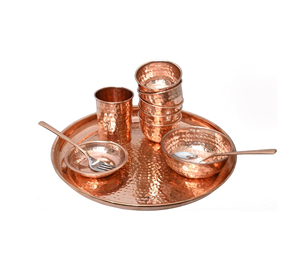 ชุดชามอาหารจานทาลีเคลือบทองแดงหรูหราสไตล์อินเดียรับโลโก้บนโต๊ะอาหารแบบดั้งเดิมสไตล์ตะวันตกสำหรับงานแต่งงานงานปาร์ตี้ - Product Image 1