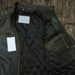 Dernier style Veste en cuir pour homme Prix de gros Veste en cuir pour homme Veste en cuir la plus vendue - Product Image 5