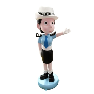 Figura de Anime de alta calidad, estatua de resina, personaje de policía de tráfico, figura de acción de tamaño real para decoración, escultura de Anime - Product Image 1