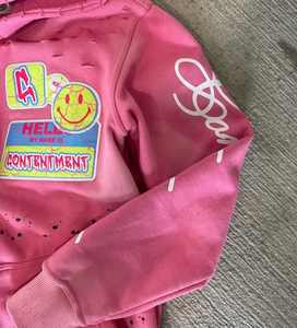 Conjunto Deportivo Unisex de Moda, Lavado Ácido, Invierno, Casual, Transpirable, Tallas Grandes, Diseño Sólido, Ajuste Cómodo, Estilo Moderno - Product Image 4