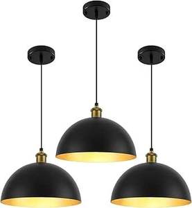 Lámpara Colgante Moderna de Hierro Negro, Altura Ajustable, Cuidado de la Vista, Regulable, E27, Alto CRI 85, 1200 Lúmenes, 2700K, Fácil Instalación en Techo, Hecha a Mano - Product Image 4