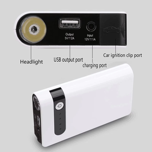 Démarreur de voiture portable 12V 600A avec compresseur d'air, booster de poche 6000mAh, batterie de secours - Product Image 2