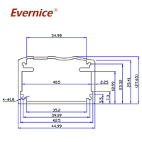Boîtier en aluminium extrudé anodisé Boîtier d'instrument électronique en métal Boîtier PCB Boîte de jonction