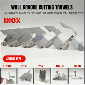 Truelle à rainurer en acier inoxydable Thien Quang, lame carrée/arrondie, manche de qualité industrielle, série WG pour plâtre mural, ciment - Product Image 3