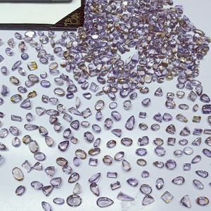 Lote de Gemas de Ametrina Natural Suelta de Alta Calidad Hechas a Mano, Corte Mixto Bicolor, Suministros a Granel para Joyería Fina, Precio al por Mayor - Product Image 1