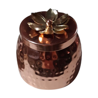 Nouvelles boîtes cadeaux simples en cuivre Matka, petits pots à fruits secs pour mariages, fêtes, cadeaux pour invités, rangement décoratif, vente en gros