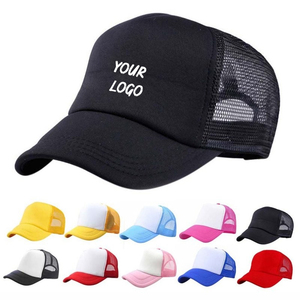 Nouveau été enfants maille Polo casquette soleil chapeaux réglable enfant solide décontracté Patchwork classique camionneur Golf chapeau - Product Image 4