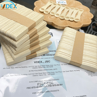 Mini bâtonnets en bois pour glaces 93 mm pour sucettes glacées et friandises congelées 2026