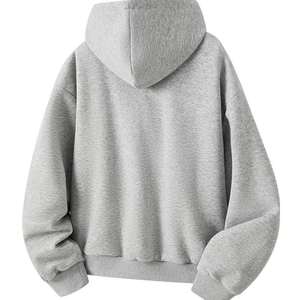 Sweat-shirts à capuche pour hommes, grandes poches, fermeture éclair, réversibles, couleur contrastée, 100% coton, hiver, personnalisables, double face, vente en gros - Product Image 6