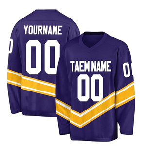 Maillot de Hockey sur glace à sublimation à séchage rapide personnalisé hommes maillots de sport broderie maillots de Hockey de haute qualité pour unisexe - Product Image 1