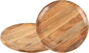 ชุดถ้วยชามไม้4ชิ้นสไตล์คลาสสิกหมุนด้วยมือเป็นมิตรกับสิ่งแวดล้อมพร้อมพื้นผิวขัดเงาด้วยงานฝีมือรูปพระจันทร์เสี้ยว - Product Image 2