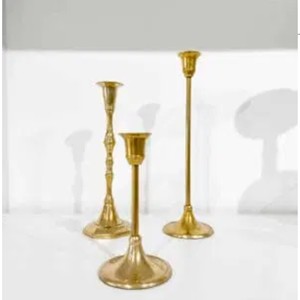 Modern <b>Black</b> Metal Candle Holde Slim <b>Candlestick</b> Stands for Home Decor Wedding Dining Table and Events - Product Image 5