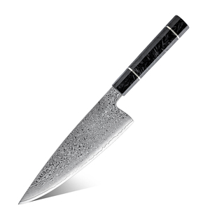 Venta al por mayor personalizado de alta calidad OEM ODM servicio japonés cocina Chef cuchillo Damasco Acero inoxidable al carbono cuchillo de cocina Chef - Product Image 1