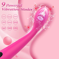 Beginners 8 Seconden Orgasme Vinger-vormige Dildo Vibrator 9 Frequenties Latex USB Oplaadbaar voor Tepel Clitoris G-Spot Seks