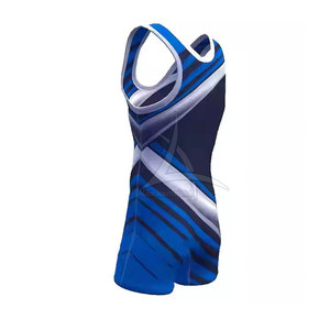 Combinaisons de lutte de haute qualité respirantes à séchage rapide en spandex/polyester Dernier design Nouvelle arrivée Vente en gros Couleurs personnalisées - Product Image 2