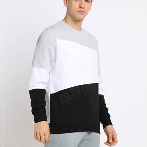 Algodón Poliéster Sudaderas lisas en blanco Materiales originales Suéter Ropa de sudor para hombres Sudaderas lisas con cuello redondo - Product Image 3