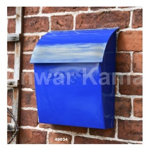 Venta caliente negro sólido Metal montado en la pared caja de correos decorativa caja de correos Ideal para la decoración del hogar al aire libre - Product Image 5