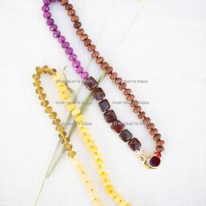 Hot Selling Custom Adjustable Multi Shape Colorful <b>clear</b> <b>Resin</b> Beads Choker Necklace <b>Resin</b> Necklaces From SCI - Product Image 1