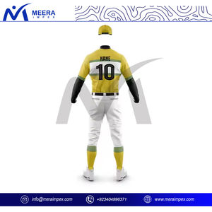 Uniforme personnalisé de baseball pour hommes avec impression par sublimation du nom de l'équipe, maillot et pantalon respirants à boutons pour les vêtements de sport de tournoi - Product Image 4