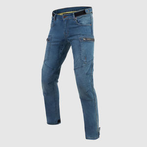 กางเกงผ้ายีนส์เอวยางยืดสำหรับมอเตอร์ไซค์กางเกงใส่ปกติสไตล์ใหม่ขายตรงจากโรงงาน - Product Image 1