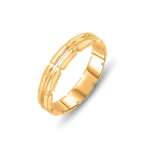 Gold Plated Stainless <b>Steel</b> Geometric <b>Ring</b> for Her Vintage Romantic Gift - Product Image 4