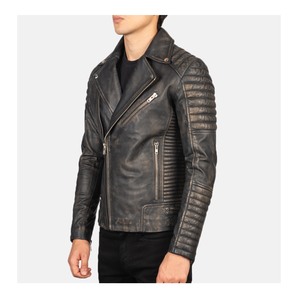Venta al por mayor Hombres Chaquetas de cuero transpirable Moda Moto Chaquetas de cuero de alta calidad de los hombres Chaquetas de cuero - Product Image 3