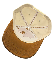 Casquette de baseball en denim 100 % coton BD marron, visière incurvée réglable, style hip-hop, décoration boutonnée, pour sports de plein air et fêtes, 56-58 cm