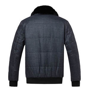 Synthetic <b>Fur</b> <b>Men</b> Puffer <b>Jackets</b> for Street Wear / Casual Wear Wholesale Quantity Good Quality <b>Men</b> Winter Varsity <b>Jackets</b> - Product Image 2