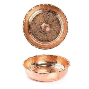 Bol de hammam artisanal traditionnel en cuivre ottoman, rond, pour le maintien de l'eau, la douche, la salle de bain | - Product Image 4