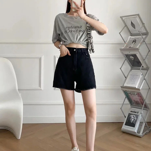 Shorts pour femmes de qualité supérieure Bermuda en jean Short en jean Short en jean Logo personnalisé Fabriqué au Pakistan tenue décontracté personnalisé daigne - Product Image 6