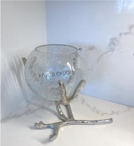 Support en aluminium décoratif de luxe au design moderne avec bol suspendu fantaisie en PE pour la maison et les hôtels - Product Image 2