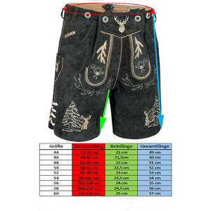 Classique allemand hommes Lederhosen Festival bavarois Shorts en gros hommes bavarois cuir pantalon Oktoberfest tenue - Product Image 6