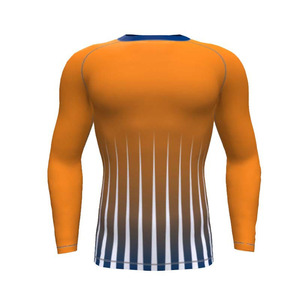 Camiseta de Compresión para Hombre, Material de Poliéster y Elastano, Color Sólido, Manga Corta, Camisetas de Compresión Lisas - Product Image 3