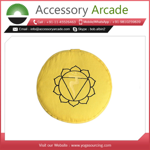 เบาะนั่งนั่งสมาธิ zafu ผ้าฝ้ายปักลายสำหรับการรักษาท่าทางดี - Product Image 2