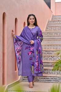 Venta al por mayor de ropa India pakistaní algodón impreso Digital Kurti Bottom Dupatta Casual Party Wear catálogo completo disponible - Product Image 5