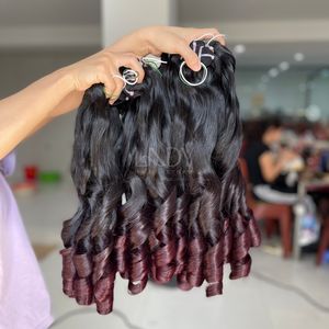 ผมต่อจากเวียดนามสีเด้งดึ๋งทำจาก2025มัดผมมนุษย์ - Product Image 3